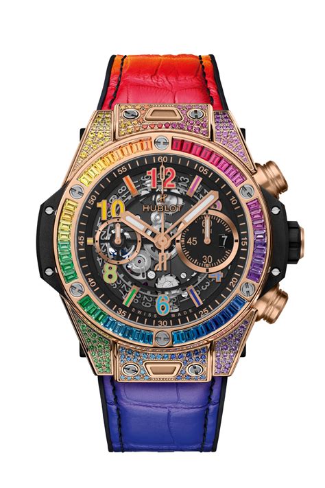 hublot big bang unico all black sapphire rainbow replica|big bang king gold 44mm.